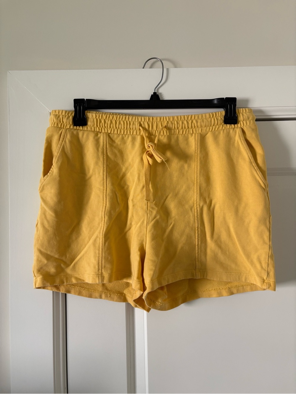 Vero Moda Yellow Drawstring Soft Shorts